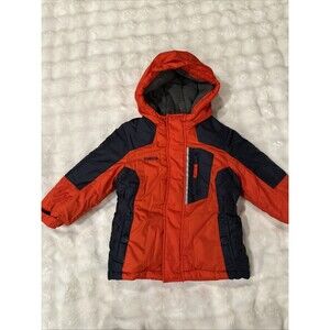 Osh Kosh Boys 24 Months 2T Red Winter Coat Hood Warm Snow Ski Jacket